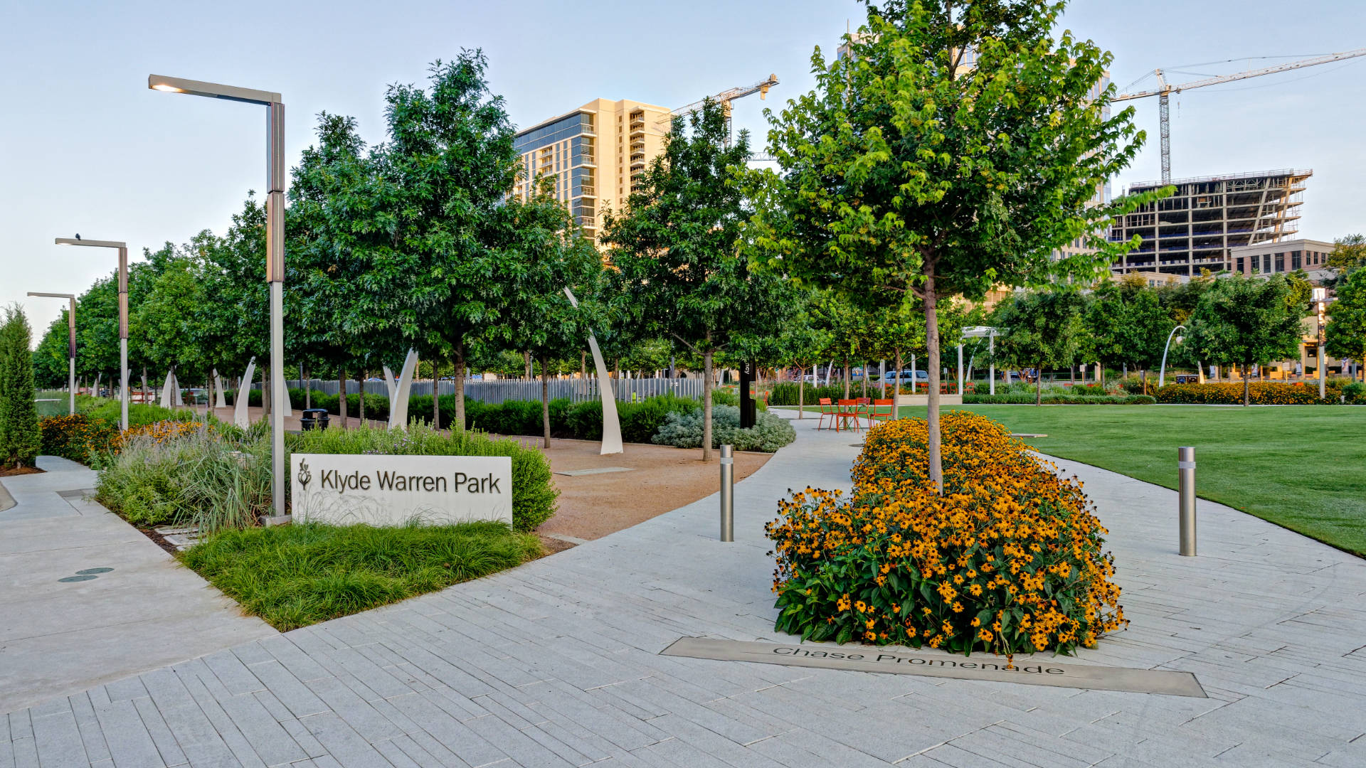 Commercial Landscaping Services of Klyde Warren Park by Southern Botanical