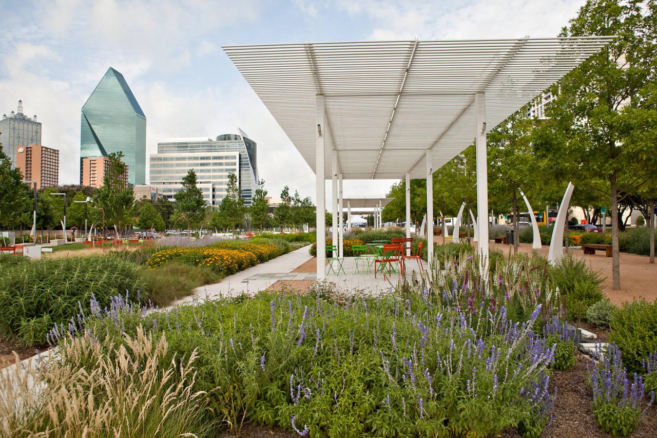 Beautiful Landscape of Klyde Warren Park by Southern Botanical | Dallas Landscaping Services Company