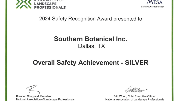 Safety Award | Southern Botanical